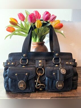 ❤️NEW VINTAGE COACH LEGACY BLACK LEATHER MANDY SATCHEL BAG~ 65Th ANNIVERSARY!❤️